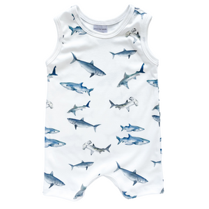 Tank Romper - sharks