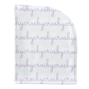 Organic Blanket - personalized - lilac 