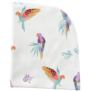 Organic Blanket - parrots