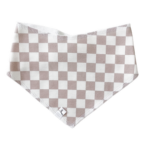 Bandana Bib - sand checkered