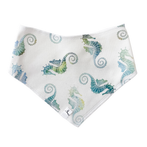 Bandana Bib - seahorses