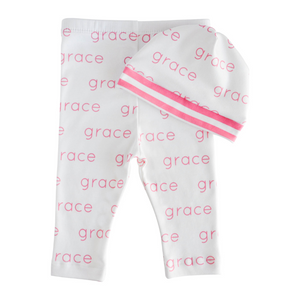 Personalized Leggings + Beanie Combo