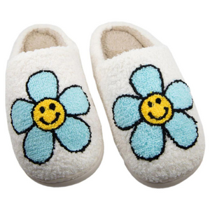 Slippers - Mint Daisies