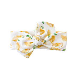 Organic Knotted Headwrap - lemon drop