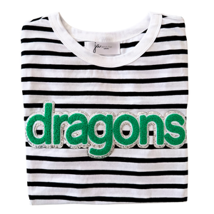 Striped shirt - dragons