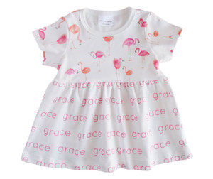Personalized Sleeved Dresses - flamingos