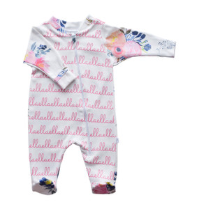 Ella Pink Midnight Blush Zip Footie (SALE)