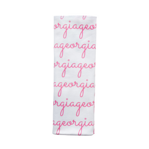 GEORGIA Personalized Double-Sided Burp Cloth (1 burp cloth)  - peony (SALE)