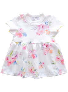 Sleeved Dress - blooming garden