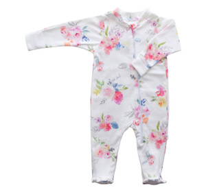 Zip Footie - blooming garden