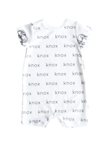 Personalized Shorts Romper - elephants