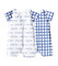 Personalized and Non-Personalized Navy Grid Rompers