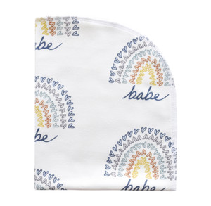 Organic Blanket - rainbow babe