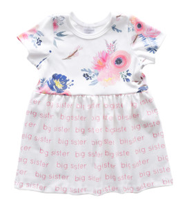 Big Sister Sleeved Dress - midnight blush