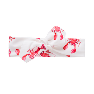 Organic Knotted Headwrap - lobsters