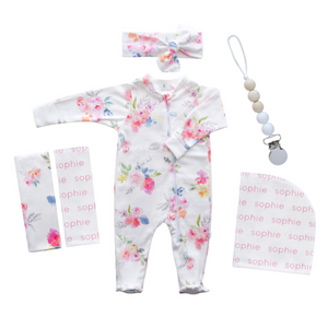 Personalized Hospital Essentials Combo - blooming garden