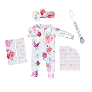 Personalized Hospital Essentials Combo - peony