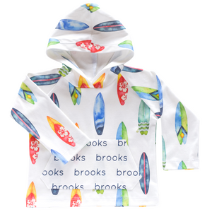 Personalized Pocket Hoodie - surf boards 