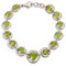 7 1/4 inches in length; 13 Peridot gemstones TCW 12.64 cts - details below