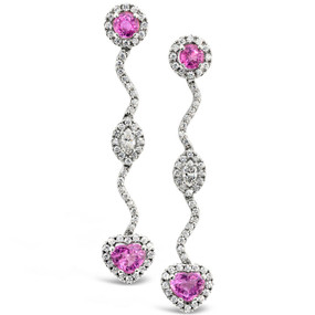Pink Sapphires 4.70 cts; Diamonds 2.13 cts - details below