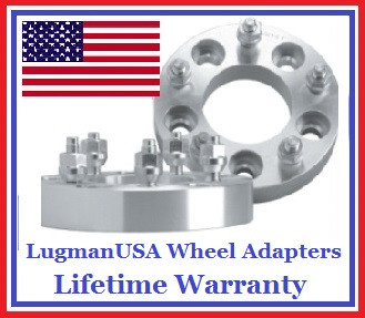5x5.5 to 5x115 US Wheel Adapters 1.25/" Thick 1//2x20 Lug Studs Billet Spacers x 2