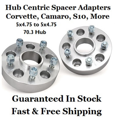 1.5" Wheel Adapters 5x5 To 5x4.75 (4 Pack) Put Camaro/Cadillac Rims On Chevy/Jeep 1/2x20