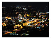 Roanoke at Night Postcard