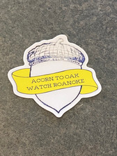 Roanoke Acorn Vinyl Sticker