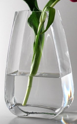Time Tree Rectangular Turkish Glass Vase DROP H26cm 8cm x 16cm