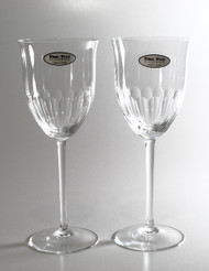 Fluted tulip wine glass