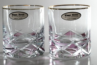 Time Tree Turkish Glass Tumbler Pink DIAMOND H8.5cm V200 (Set Of 2)