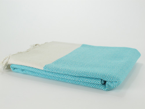 Diamond Turkish Towel Turquoise
