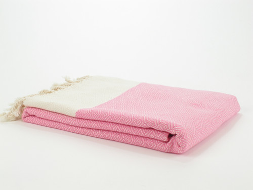 Diamond Turkish Towel Pink