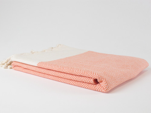 Diamond Turkish Towel Orange