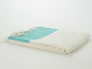 Herringbone Turkish Towel Turquoise
