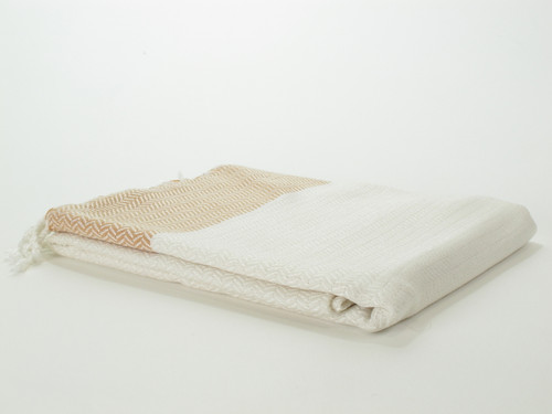 Herringbone Turkish Towel Peshtemal Bronze