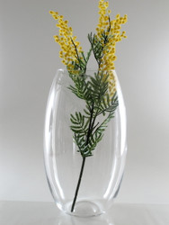barrel glass vase H41cm D23cm