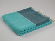 YELKEN Turkish Towel, Peshtemal, Petrolium-Turquoise