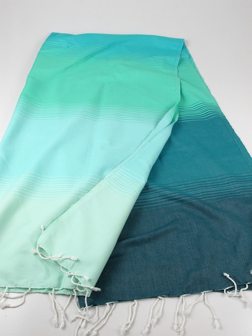Aqua turkish towel green
