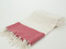 Herringbone Turkish Towel Peshtemal Red