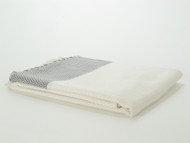 Herringbone Turkish Towel Peshtemal Gray