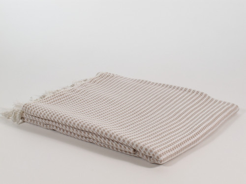 Mulberry Turkish Towel Peshtemal Beige