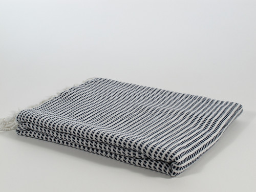 Mulberry Turkish Towel Peshtemal Navy