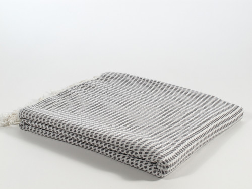 Mulberry Turkish Towel Peshtemal Gray