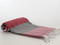Fiesta Turkish Towel Peshtemal Red-Silver