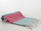 Fiesta Turkish Towel Peshtemal Turquoise-Pink
