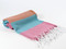 Carnival Turkish Towel Peshtemal Pink-Turquoise-Orange