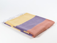 Carnival Turkish Towel Peshtemal Yellow-Purple-Orange