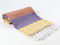 Carnival Turkish Towel Peshtemal Yellow-Purple-Orange
