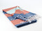 Carnival Turkish Towel Peshtemal Navy-Orange-Turquoise
